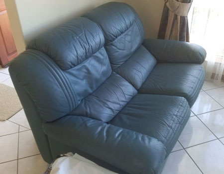 2 seater sofa reupholstered before