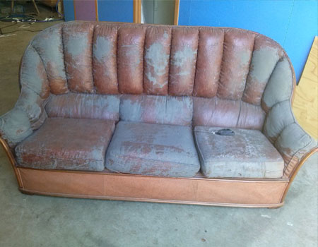 Couch & Arm Chairs upholstered before