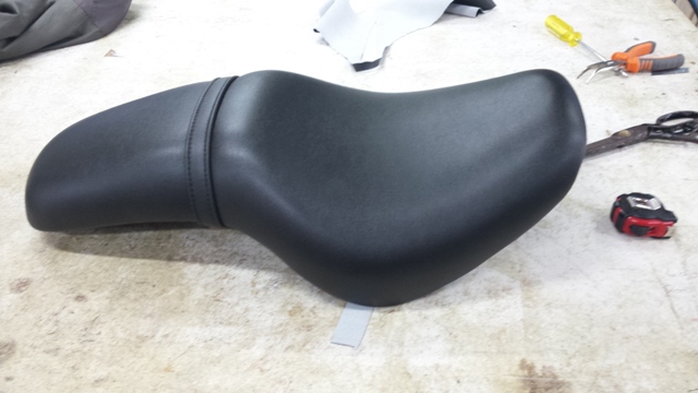 Motorbike seat reupholstery 1